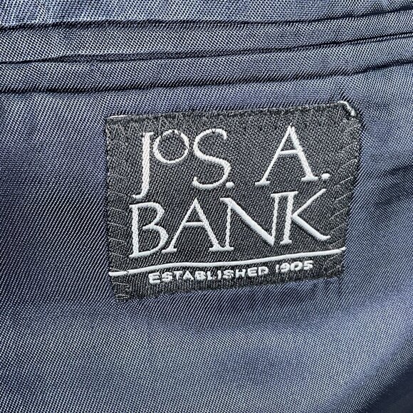 Jos A Bank Blazer Men 41R Blue‎ Gold Shield Button Executive Classic Wool Jacket - Picture 7 of 15
